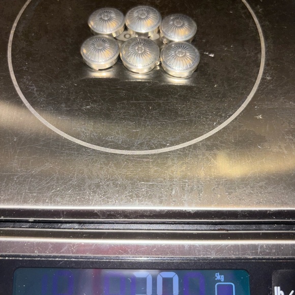 Native America Silver Button Set(6) - Picture 6 of 7
